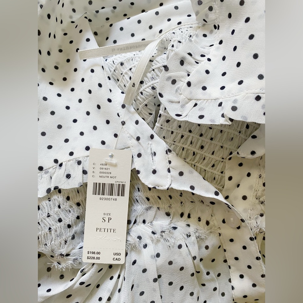 By Anthropologie Long-Sleeve Smocked Tiered Maxi Dress SP new #252 - Picture 5 of 7